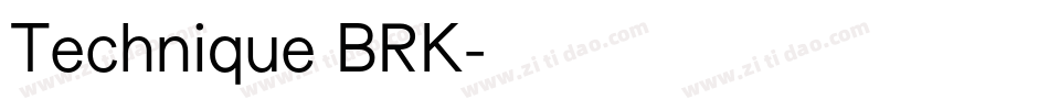 Technique BRK字体转换